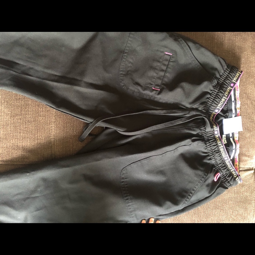 Heart soul xxs black scrub pants